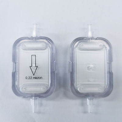 Disposable IV Filter with Double Decks of PES and Hydrophobic PTFE for Higher Flow Rate